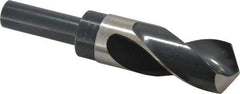 Precision Twist Drill - 1-5/16" Drill, 118° Point, High Speed Steel Silver Deming & Reduced Shank Drill Bit - Bright Finish, 6" OAL, Straight Shank, 3" Flute Length, Right Hand Cut, Standard Point, Spiral Flute, Regular Spiral - Apex Tool & Supply