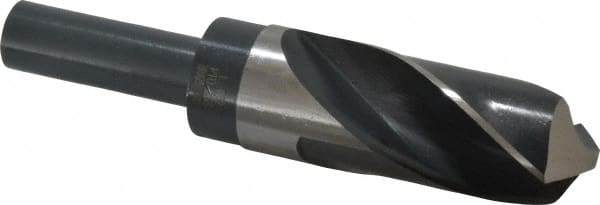 Precision Twist Drill - 1-11/32" Drill, 118° Point, High Speed Steel Silver Deming & Reduced Shank Drill Bit - Apex Tool & Supply