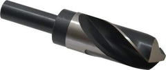 Precision Twist Drill - 1-7/16" Drill, 118° Point, High Speed Steel Silver Deming & Reduced Shank Drill Bit - Bright Finish, 6" OAL, Straight Shank, 3" Flute Length, Right Hand Cut, Standard Point, Spiral Flute, Regular Spiral - Apex Tool & Supply