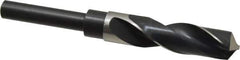 Precision Twist Drill - 13/16" Drill, 118° Point, High Speed Steel Silver Deming & Reduced Shank Drill Bit - Bright Finish, 6" OAL, Straight Shank, 3" Flute Length, Right Hand Cut, Standard Point, Spiral Flute, Regular Spiral - Apex Tool & Supply