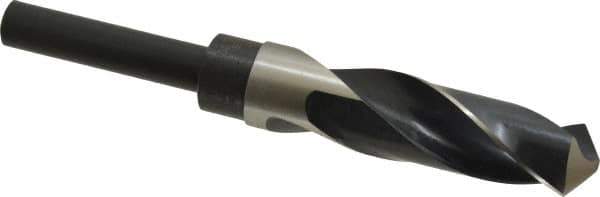Precision Twist Drill - 29/32" Drill, 118° Point, High Speed Steel Silver Deming & Reduced Shank Drill Bit - Bright Finish, 6" OAL, Straight Shank, 3" Flute Length, Right Hand Cut, Standard Point, Spiral Flute, Regular Spiral - Apex Tool & Supply