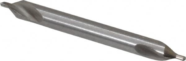 Precision Twist Drill - #1 Plain Cut 60° Incl Angle High Speed Steel Combo Drill & Countersink - Apex Tool & Supply