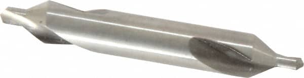 Precision Twist Drill - #4 Plain Cut 60° Incl Angle High Speed Steel Combo Drill & Countersink - Apex Tool & Supply