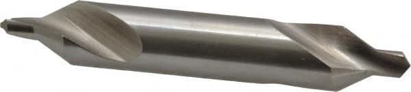 Precision Twist Drill - #5 Plain Cut 60° Incl Angle High Speed Steel Combo Drill & Countersink - Apex Tool & Supply