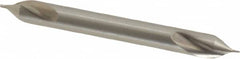 Precision Twist Drill - #000 Plain Cut 60° Incl Angle High Speed Steel Combo Drill & Countersink - Apex Tool & Supply