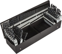 Precision Twist Drill - 1/16 to 1/2", 118° Point, Oxide Finish, High Speed Steel Jobber Length Drill Bit Set - Apex Tool & Supply