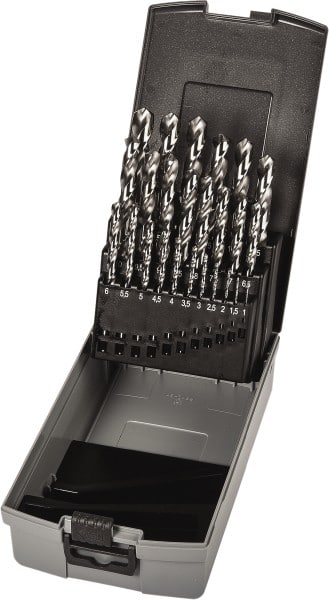 Precision Twist Drill - 1 to 13mm, 118° Point, Bright Finish, High Speed Steel Jobber Length Drill Bit Set - Apex Tool & Supply