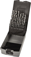 Precision Twist Drill - 1 to 13mm, 118° Point, Bright Finish, High Speed Steel Jobber Length Drill Bit Set - Apex Tool & Supply
