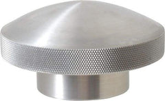 Morton Machine Works - 3-1/2" Head, Knurled Knob - Tapped, Aluminum - Apex Tool & Supply