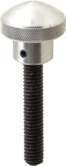 Morton Machine Works - 1" Head, Knurled Knob - Threaded Stem, Aluminum - Apex Tool & Supply