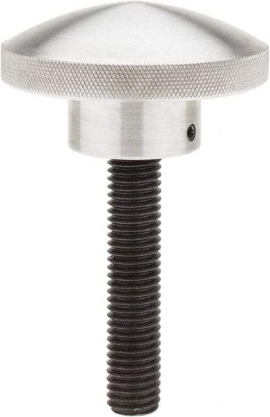 Morton Machine Works - 3" Head, Knurled Knob - Threaded Stem, Aluminum - Apex Tool & Supply