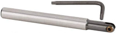 Kennametal - 1/2" Cut Diam, 1/2" Shank Diam, 5.12" OAL, Indexable Ball Nose End Mill - Apex Tool & Supply