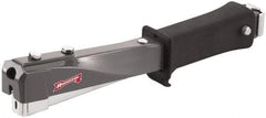 Arrow - Manual Hammer Tacker - 1/4, 5/16, 3/8" Staples, Gray & Black, Steel - Apex Tool & Supply