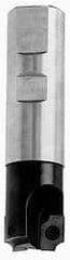 Superbee - 0.13 to 0.16 Inch Cutting Radius, 1 Inch Cutter Diameter, 1 Style EM 19 Insert, 3/4 Inch Shank Diameter, Indexable Concave Radius Cutter - 4.5 Inch Overall Length - Apex Tool & Supply