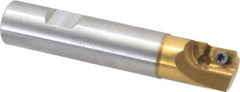 Superbee - 0.01 to 0.06 Inch Cutting Radius, 3/4 Inch Cutter Diameter, 1 Style EM 15 Insert, 3/4 Inch Shank Diameter, Indexable Concave Radius Cutter - 4 Inch Overall Length - Apex Tool & Supply