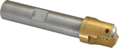 Superbee - 0.07 to 0.125 Inch Cutting Radius, 1 Inch Cutter Diameter, 2 Style EM 15 Inserts, 3/4 Inch Shank Diameter, Indexable Concave Radius Cutter - 4.5 Inch Overall Length - Apex Tool & Supply