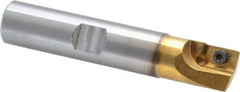 Superbee - 0.007 to 0.06 Inch Cutting Radius, 3/4 Inch Cutter Diameter, 1 Style EM15 Insert, 3/4 Inch Shank Diameter, Indexable Convex Radius Cutter - 4 Inch Overall Length - Apex Tool & Supply