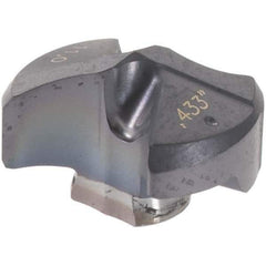 Iscar - Series IDI-SK, 0.433" Diam Grade IC908 140° Replaceable Drill Tip - Carbide, TiAlN Finish - Apex Tool & Supply
