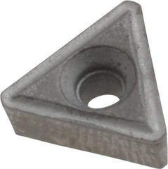 Interstate - TT222 Grade I22 Carbide Turning Insert - Uncoated, 60° Triangle, 1/4" Inscr Circle, 1/8" Thick, 1/32" Corner Radius - Apex Tool & Supply