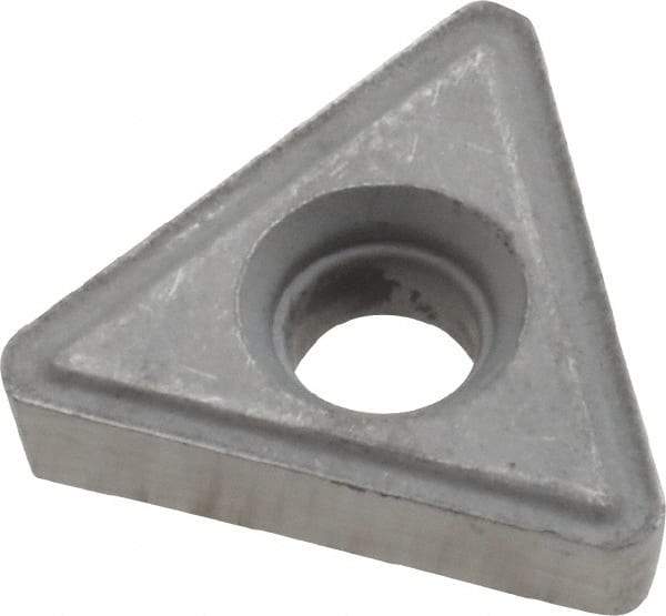 Interstate - TT323 Grade I22 Carbide Turning Insert - Uncoated, 60° Triangle, 3/8" Inscr Circle, 1/8" Thick, 3/64" Corner Radius - Apex Tool & Supply