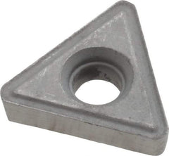 Interstate - TT323 Grade I22 Carbide Turning Insert - Uncoated, 60° Triangle, 3/8" Inscr Circle, 1/8" Thick, 3/64" Corner Radius - Apex Tool & Supply
