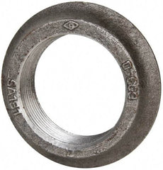 Made in USA - 2" Pipe, 3-1/2" Diam x 3/32" Thick, Tank Flange with Pilot - For Threaded Pipe, 2-5/8" Pilot Hole, 27/32" Overall Height, 2-7/8" Top Diam, Carbon Steel - Apex Tool & Supply