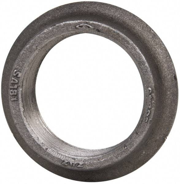 Made in USA - 2-1/2" Pipe, 4-1/16" Diam x 1/8" Thick, Tank Flange with Pilot - For Threaded Pipe, 3-5/32" Pilot Hole, 1" Overall Height, 3-9/32" Top Diam, Carbon Steel - Apex Tool & Supply