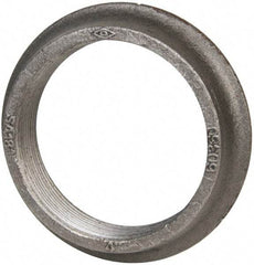 Made in USA - 4" Pipe, 5-13/16" Diam x 1/8" Thick, Tank Flange with Pilot - For Threaded Pipe, 4-23/32" Pilot Hole, 1-7/32" Overall Height, 4-15/16" Top Diam, Carbon Steel - Apex Tool & Supply