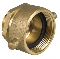 EVER-TITE Coupling Products - 2-1/2 FNST x 2-1/2 MNPT Hydrant Swivel Adapter - Brass - Apex Tool & Supply