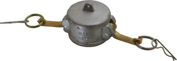 EVER-TITE Coupling Products - 2" Aluminum Cam & Groove Suction & Discharge Hose Dust Cap For Use with Adapters - Part DC, 250 Max psi - Apex Tool & Supply