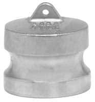 EVER-TITE Coupling Products - 4" Stainless Steel Cam & Groove Suction & Discharge Hose Dust Plug For Use with Couplers - Part DP, 100 Max psi - Apex Tool & Supply