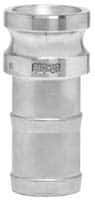 EVER-TITE Coupling Products - 1-1/2" Stainless Steel Cam & Groove Suction & Discharge Hose Male Adapter Hose Shank - Part E, 250 Max psi - Apex Tool & Supply