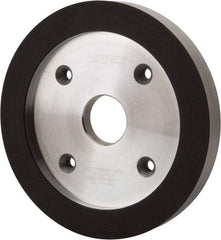 Norton - 6" Diam, 1-1/4" Hole Size, 3/4" Overall Thickness, 220 Grit, Type 6 Tool & Cutter Grinding Wheel - Very Fine Grade, Diamond, R Hardness, Resinoid Bond - Apex Tool & Supply