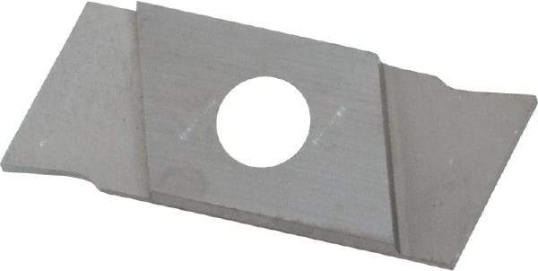 NIKCOLE MINI-SYSTEMS - GIE1 0.0394" Cutting Width, Carbide Cutoff Insert - 0° Neutral Lead Angle, TiN Coated - Apex Tool & Supply