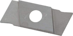 NIKCOLE MINI-SYSTEMS - GIE1 0.0394" Cutting Width, Carbide Cutoff Insert - 0° Neutral Lead Angle, TiN Coated - Apex Tool & Supply