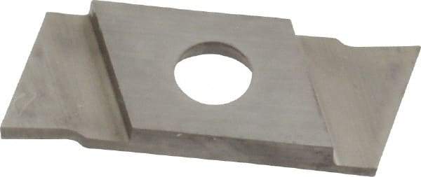 NIKCOLE MINI-SYSTEMS - GIE1 0.0394" Cutting Width, Carbide Cutoff Insert - 7° Right Hand Lead Angle, TiN Coated - Apex Tool & Supply
