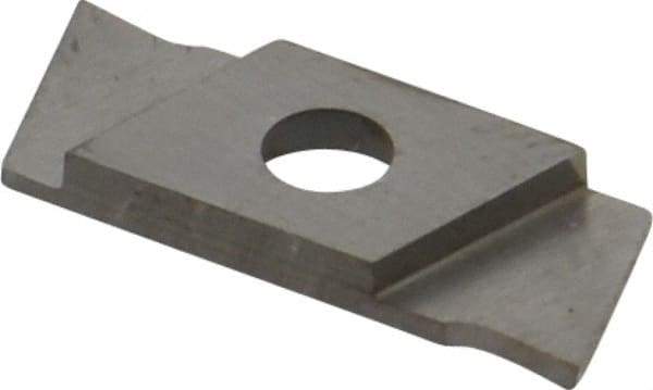 NIKCOLE MINI-SYSTEMS - GIE1 0.0394" Cutting Width, Carbide Cutoff Insert - 7° Left Hand Lead Angle, TiN Coated - Apex Tool & Supply