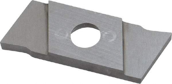 NIKCOLE MINI-SYSTEMS - GIE1.5 0.0591" Cutting Width, Carbide Cutoff Insert - 7° Right Hand Lead Angle, TiN Coated - Apex Tool & Supply