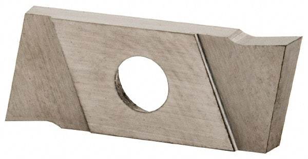 NIKCOLE MINI-SYSTEMS - GIE2 0.0787" Cutting Width, Carbide Cutoff Insert - 7° Left Hand Lead Angle, TiN Coated - Apex Tool & Supply