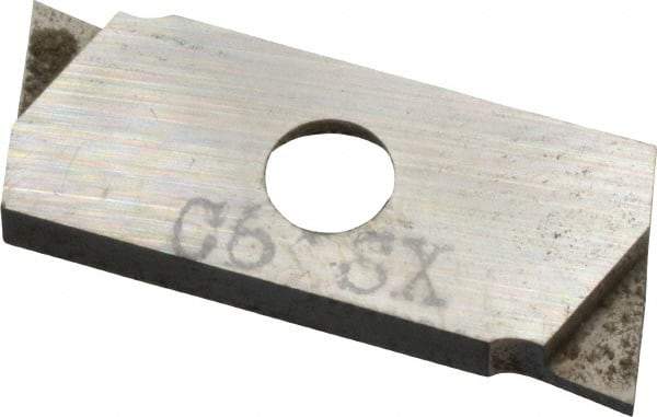 NIKCOLE MINI-SYSTEMS - GIE 0.7mm Cutting Width Carbide Grooving Insert - 2.54mm Max Depth of Cut, Left Hand - Apex Tool & Supply