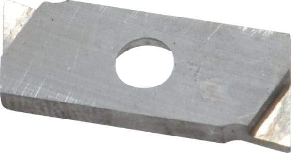 NIKCOLE MINI-SYSTEMS - GIE 0.9mm Cutting Width Carbide Grooving Insert - 2.54mm Max Depth of Cut, Left Hand - Apex Tool & Supply