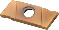 NIKCOLE MINI-SYSTEMS - GIE 1.85mm Cutting Width Carbide Grooving Insert - 6mm Max Depth of Cut, Right Hand, TiN Finish - Apex Tool & Supply