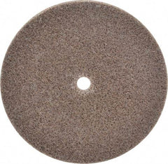 3M - 3" Diam, 1/8" Face Width, 1/4" Center Hole, Medium Grade, Aluminum Oxide Deburring Wheel - Unitized, Hard Density 8 Grade, 18,100 RPM - Apex Tool & Supply