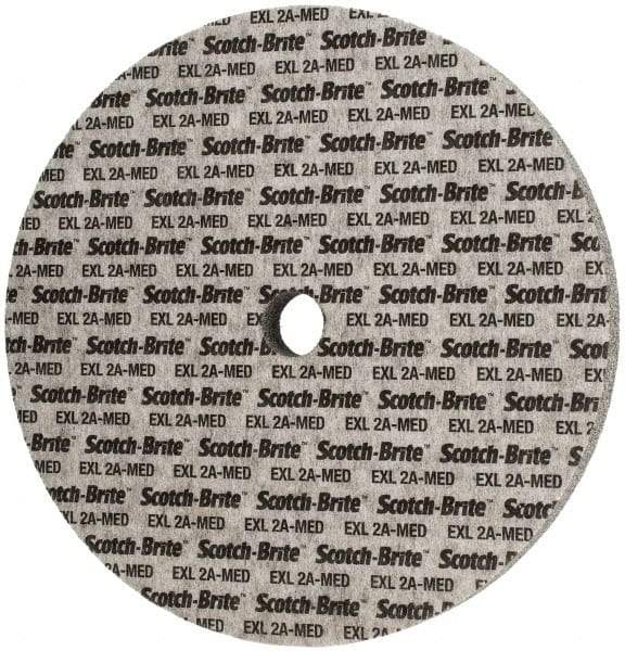 3M - 12" Diam, 1" Face Width, 1-1/4" Center Hole, Medium Grade, Aluminum Oxide Deburring Wheel - Unitized, Soft Density 2 Grade, 2,300 RPM - Apex Tool & Supply
