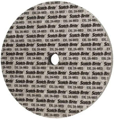 3M - 12" Diam, 1" Face Width, 1-1/4" Center Hole, Medium Grade, Aluminum Oxide Deburring Wheel - Unitized, Soft Density 2 Grade, 2,300 RPM - Apex Tool & Supply