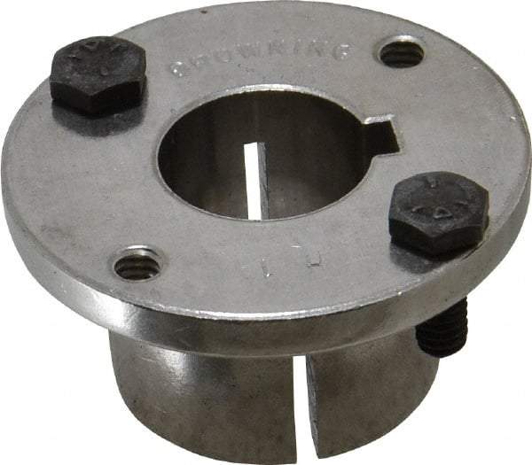 Browning - 1" Bore, 1/4" Wide Keyway, 1/8" Deep Keyway, H Sprocket Bushing - 1.57 to 1-5/8" Outside Diam, For Use with Split Taper Sprockets & Sheaves - Apex Tool & Supply