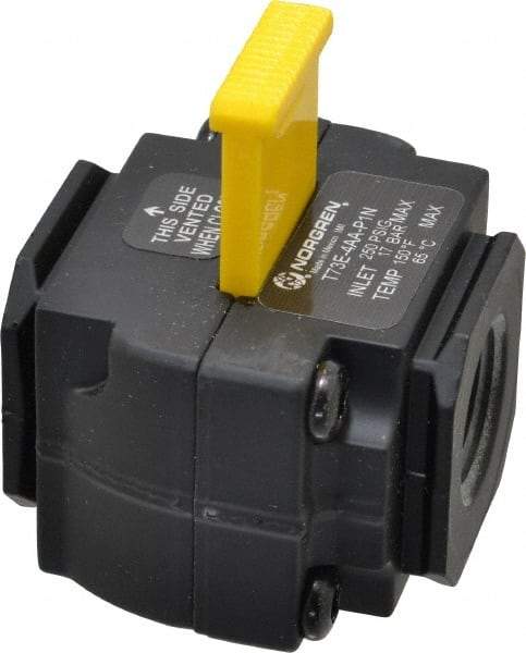Norgren - 1/2" NPT Lockout Valve - 8 CV Rate, 240 CFM, 250 Max psi, Slide Actuator - Apex Tool & Supply