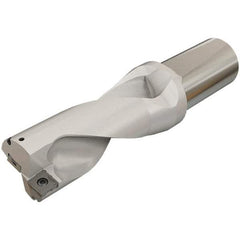 Iscar - 78mm Max Drill Depth, 2xD, 39mm Diam, Indexable Insert Drill - 2 Inserts, 32mm Shank Diam, Whistle Notch Shank - Apex Tool & Supply