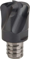 Iscar - MM EFF Grade IC903 Carbide End Milling Tip Insert - TiAlN Finish, 4 Flutes, 20mm Cutting Diam, 1mm Depth of Cut, 25.5mm Extension, 0.158" Cnr Rad - Apex Tool & Supply