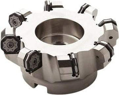 Seco - 330mm Cut Diam, 60mm Arbor Hole, 6mm Max Depth of Cut, 40° Indexable Chamfer & Angle Face Mill - 20 Inserts, ON.. 0905 Insert, Right Hand Cut, 20 Flutes, Series Double OctoMill - Apex Tool & Supply